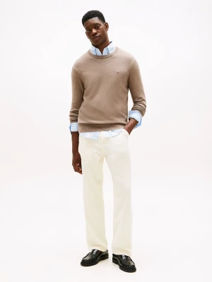 Tommy Hilfiger miesten neule, PIMA ORG CTN CASHMERE CREW NECK Beige