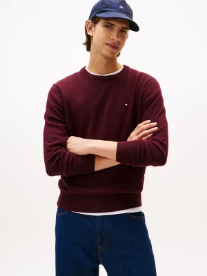 Tommy Hilfiger miesten neule, PIMA ORG CTN CASHMERE CREW NECK Viininpunainen