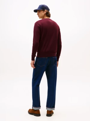 Tommy Hilfiger miesten neule, PIMA ORG CTN CASHMERE CREW NECK Viininpunainen