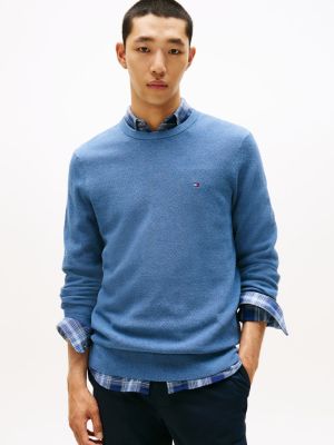 Tommy Hilfiger miesten neulepusero, ESSENTIAL STRUCTURE CREW NECK Indigo