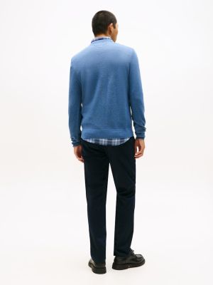 Tommy Hilfiger miesten neulepusero, ESSENTIAL STRUCTURE CREW NECK Indigo