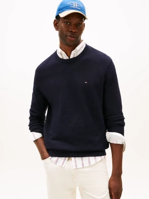 Tommy Hilfiger Miesten Neulepusero, K ESSENTIAL STRUCTURE CREW Tummansininen