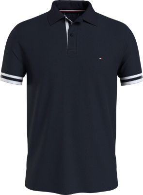Tommy Hilfiger Miesten Pikeepaita, BT MONOTYPE CUFF POLO Tummansininen