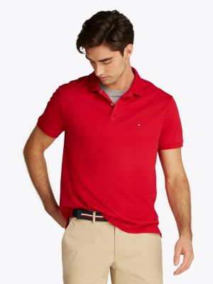 Tommy Hilfiger miesten pikeepaita, LIQUID COTTO REG SEASONAL POLO Punainen