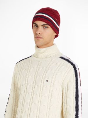 Tommy Hilfiger miesten pipo, CORPORATE BEANIE Viininpunainen