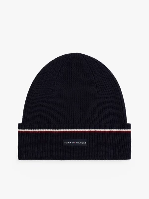 Tommy Hilfiger miesten pipo, TH RWB BEANIE Tummansininen