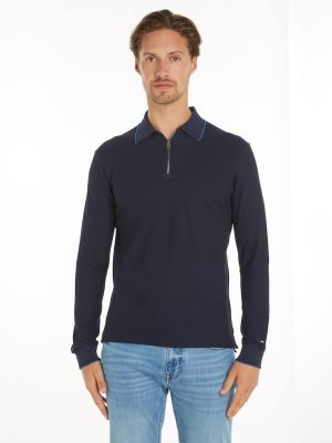 Tommy Hilfiger Miesten Slim Fit -paita, DC STRCUTURE LS POLO Tummansininen
