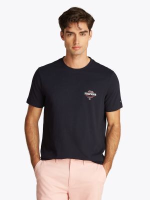 Tommy Hilfiger miesten t-paita, MONOTYPE ALL AMERICAN TEE Tummansininen