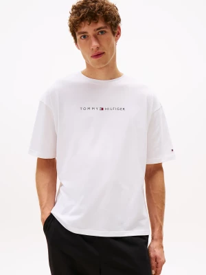 Tommy Hilfiger miesten t-paita, SS TEE CONT LOGO Valkoinen