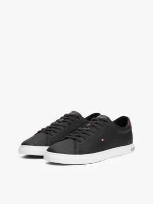 Tommy Hilfiger miesten tennarit, ESSENTIAL LEATHER SNEAKER  Musta