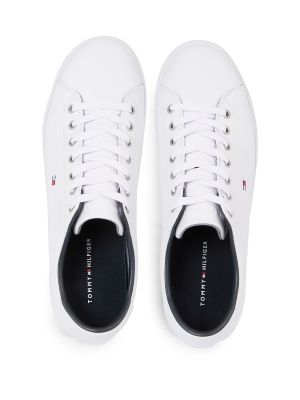 Tommy Hilfiger Miesten Tennarit, ESSENTIAL LEATHER SNEAKER NOS Valkoinen