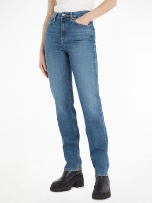 Tommy Hilfiger Naisten Farkut, CLASSIC STRAIGHT RW MEL Indigo