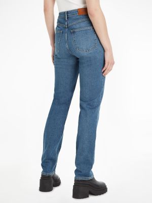 Tommy Hilfiger Naisten Farkut, CLASSIC STRAIGHT RW MEL Indigo
