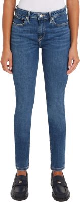 Tommy Hilfiger naisten farkut, COMO SKINNY RW MID BLUE Indigo