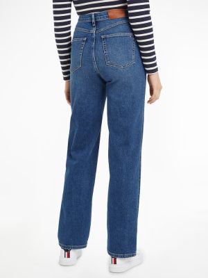 Tommy Hilfiger naisten farkut, RELAXED STRAIGHT HW JANE Indigo