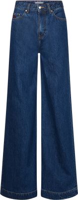 Tommy Hilfiger Naisten Farkut Wide Leg HW Denim Pant Indigo
