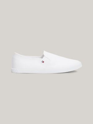 Tommy Hilfiger naisten kengät, CANVAS SLIP-ON SNEAKER Valkoinen