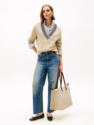Tommy Hilfiger naisten laukku, POPETTE MAXI TOTE Vaalea Beige