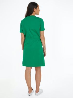 Tommy Hilfiger Naisten Paitamekko, 1985 REG MINI CORP TEE DRESS Vihreä
