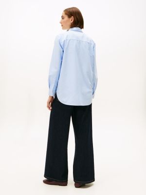 Tommy Hilfiger naisten paitapusero, OXFORD RELAXED FIT SHIRT Vaaleansininen