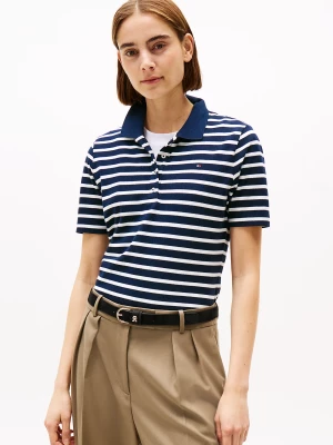Tommy Hilfiger naisten pikeepaita, 1985 REG PIQUE POLO SS Raidallinen Sininen