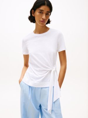 Tommy Hilfiger naisten t-paita, KNOT BOAT-NK SS TEE Valkoinen