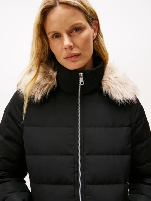 Tommy Hilfiger naisten toppatakki, MW DOWN SLIM COAT WITH Musta