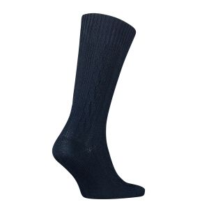 Tommy Hilfiger Sukat, SOCK CABLE WOOL Tummansininen