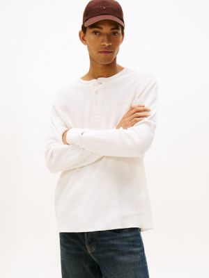 Tommy Jeans miesten paita, TJM SLIM WAFFLE SCRIPT HENLEY Kerma