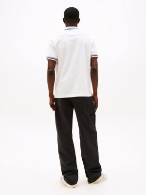 Tommy Jeans miesten pikeepaita, TJM REG TIPPED POLO Luonnonvalkoinen