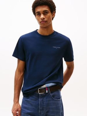 Tommy Jeans miesten t-paita, TJM SLIM LINEAR CHEAST TEE Tummansininen