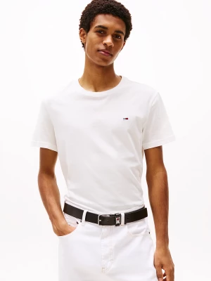 Tommy Jeans miesten t-paita, TJM XSLIM  JERSEY TEE Luonnonvalkoinen