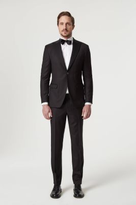 Turo Tailor Smokkihousut, Hawker Slim Fit Mustanruskea