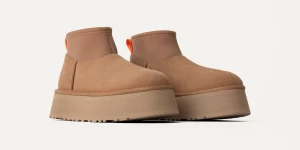 UGG naisten kengät, W CLASSIC MINI DIPPER Kaakaonruskea