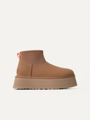 UGG naisten kengät, W CLASSIC MINI DIPPER Kaakaonruskea