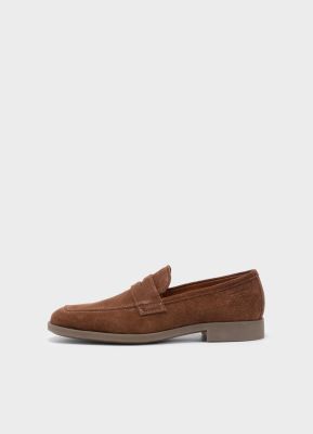 Vagabond miesten kengät, TROY SUEDE LOAFER Keskiruskea