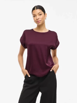 Vila lyhythihainen toppi, VIELLETTE S/S SATIN TOP Fig