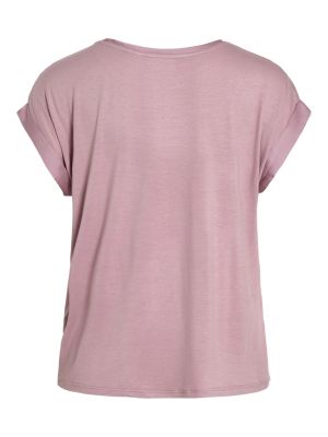 Vila lyhythihainen toppi, VIELLETTE S/S SATIN TOP Toadstool