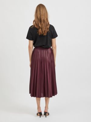 Vila, Naisten Hame, Vinitban Skirt Viininpunainen