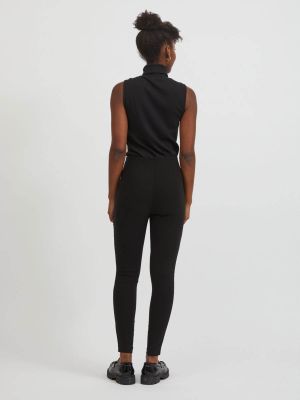 Vila Naisten Leggingsit VILAURA LOU LEGGINGS Musta