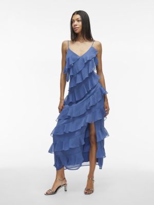 Vila naisten mekko, VILUNA STRAP DRESS Bijou Blue