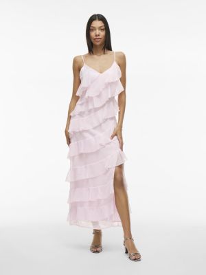 Vila naisten mekko, VILUNA STRAP DRESS Cherry Blossom