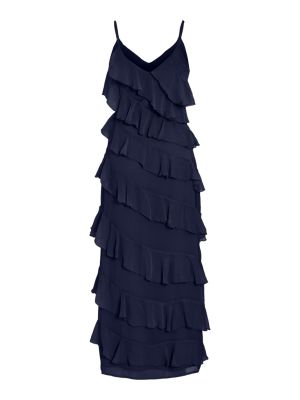 Vila naisten mekko, VILUNA STRAP DRESS Navy Blazer
