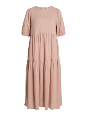 Vila naisten mekko, VISUMMER LIN 2/4 MIDI DRESS Pale Mauve