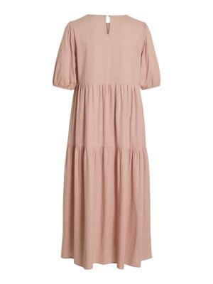 Vila naisten mekko, VISUMMER LIN 2/4 MIDI DRESS Pale Mauve