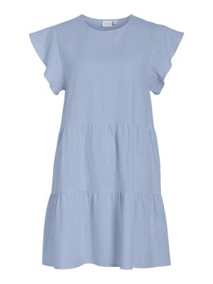 Vila naisten mekko, VISUMMER LIN C/S DRESS Kentucky Blue