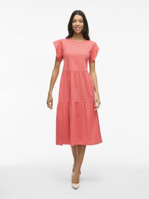 Vila naisten mekko, VISUMMER S/S MIDI DRESS  Dubarry