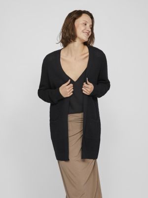 Vila naisten neuletakki, VIDALO L/S KNIT CARDIGAN- Black