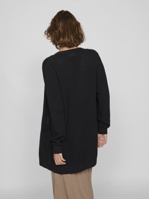Vila naisten neuletakki, VIDALO L/S KNIT CARDIGAN- Black