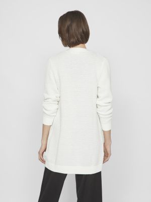 Vila naisten neuletakki, VIDALO L/S KNIT CARDIGAN- White Alyssum